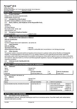 Pyropel Ld6 Pyropel Polyimide Products - SDS / RoHS / Compliance Documents